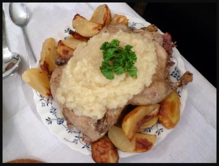 duck with onion sauce